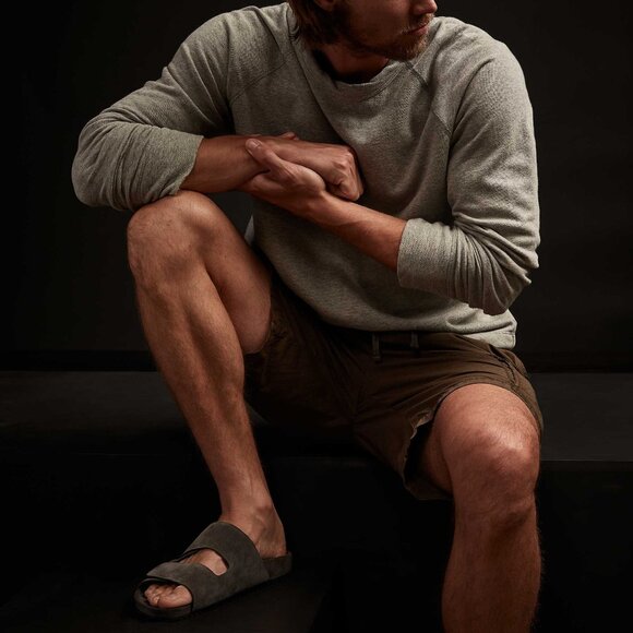 JAMES PERSE Heather Gray Vintage French Terry Sweatshirt 4 XL $175 - Picture 3 of 8